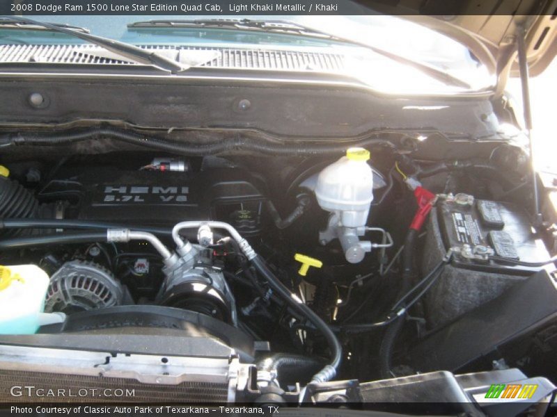 Light Khaki Metallic / Khaki 2008 Dodge Ram 1500 Lone Star Edition Quad Cab