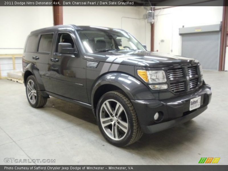 Dark Charcoal Pearl / Dark Slate Gray/Red 2011 Dodge Nitro Detonator 4x4