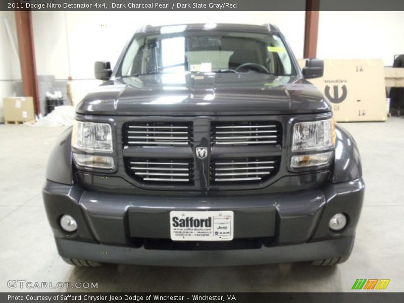 Dark Charcoal Pearl / Dark Slate Gray/Red 2011 Dodge Nitro Detonator 4x4