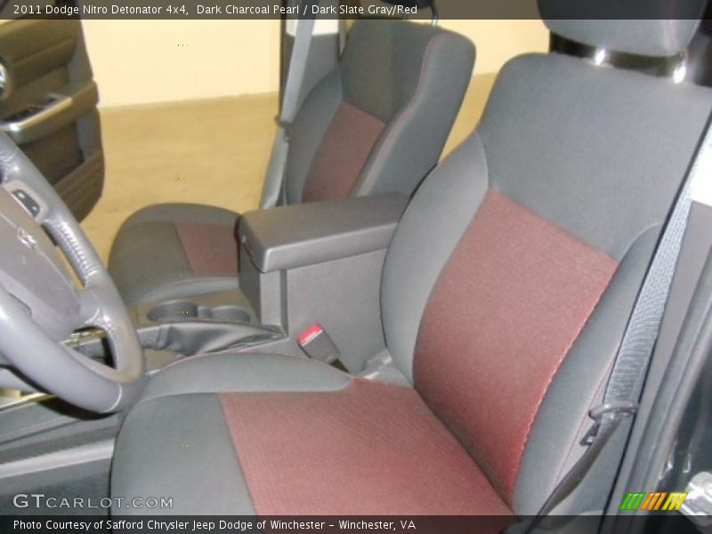  2011 Nitro Detonator 4x4 Dark Slate Gray/Red Interior