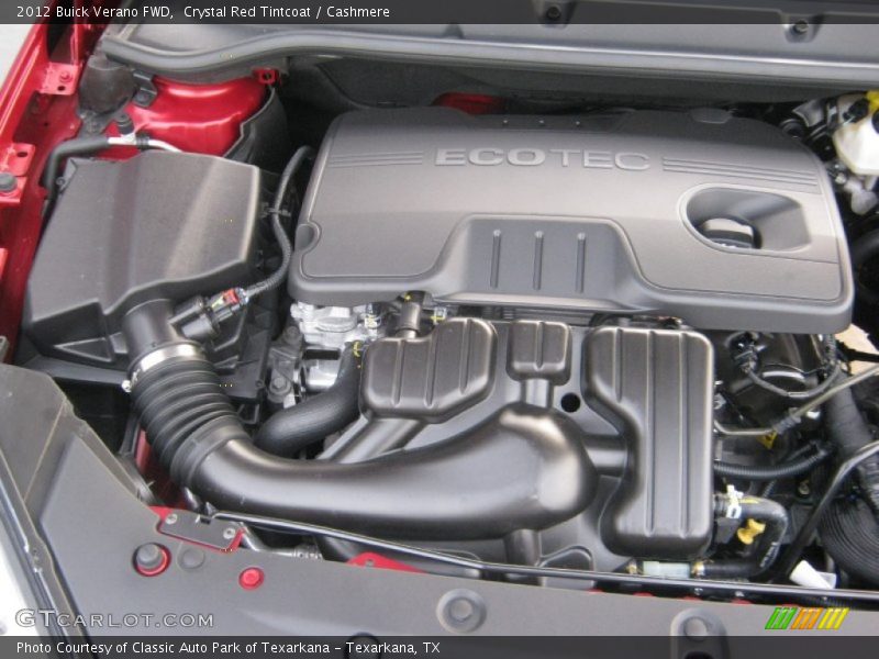  2012 Verano FWD Engine - 2.4 Liter Flex-Fuel SIDI DOHC 16-Valve VVT ECOTEC 4 Cylinder