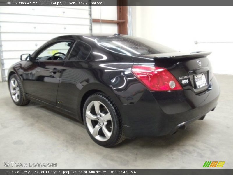 Super Black / Charcoal 2008 Nissan Altima 3.5 SE Coupe
