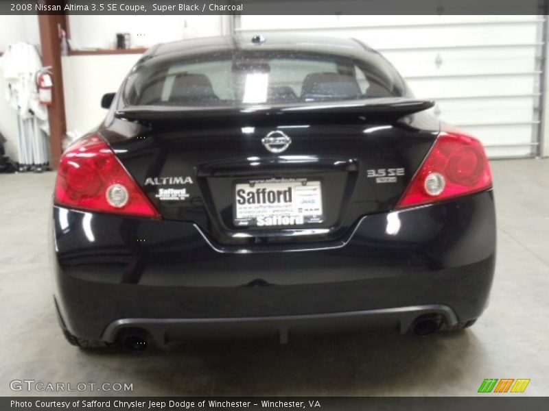 Super Black / Charcoal 2008 Nissan Altima 3.5 SE Coupe