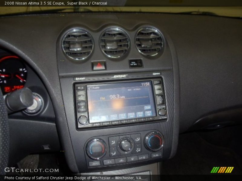 Super Black / Charcoal 2008 Nissan Altima 3.5 SE Coupe