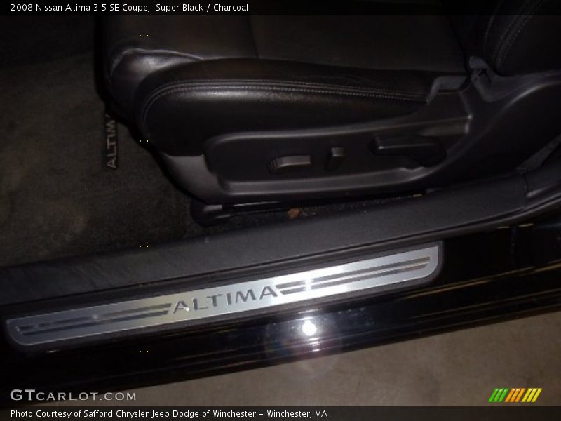 Super Black / Charcoal 2008 Nissan Altima 3.5 SE Coupe