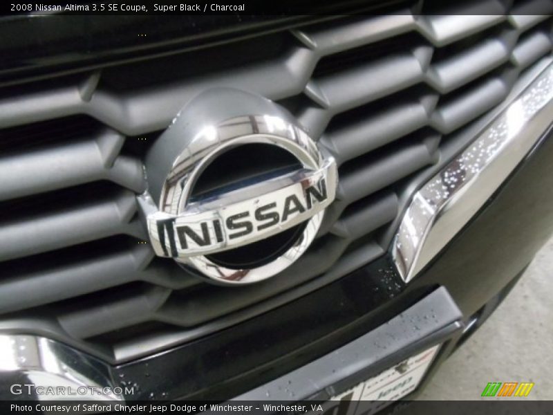 Super Black / Charcoal 2008 Nissan Altima 3.5 SE Coupe