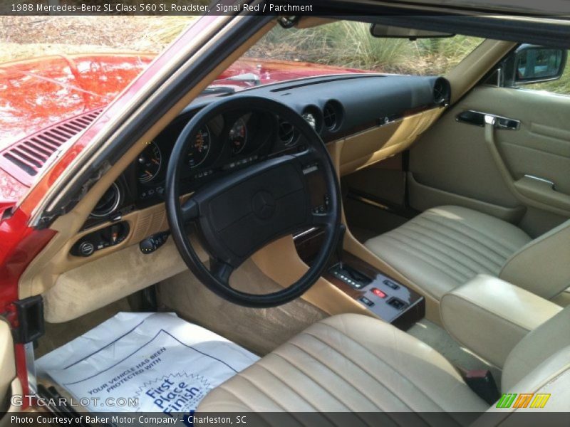  1988 SL Class 560 SL Roadster Parchment Interior