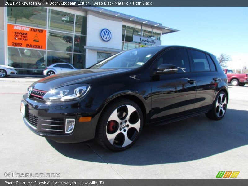 Deep Black Metallic / Titan Black 2011 Volkswagen GTI 4 Door Autobahn Edition