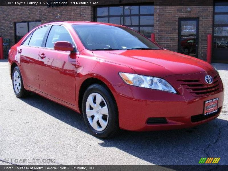 Barcelona Red Metallic / Ash 2007 Toyota Camry LE V6