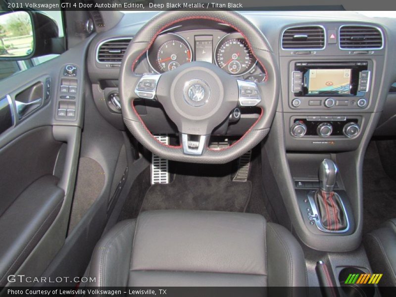 Deep Black Metallic / Titan Black 2011 Volkswagen GTI 4 Door Autobahn Edition