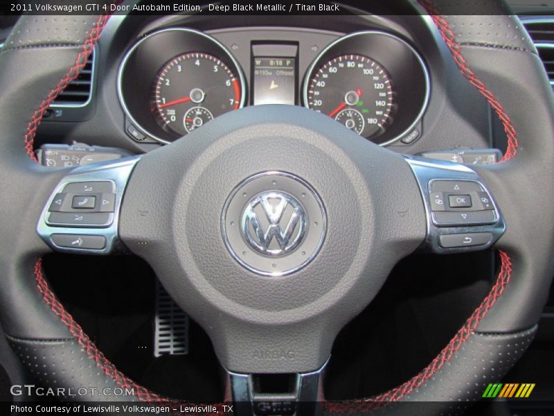  2011 GTI 4 Door Autobahn Edition Steering Wheel