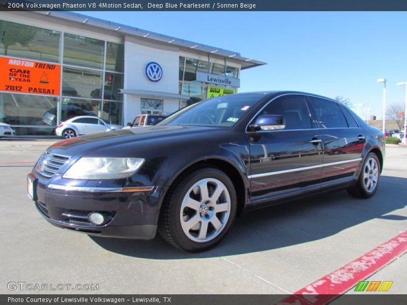 Deep Blue Pearlesent / Sonnen Beige 2004 Volkswagen Phaeton V8 4Motion Sedan