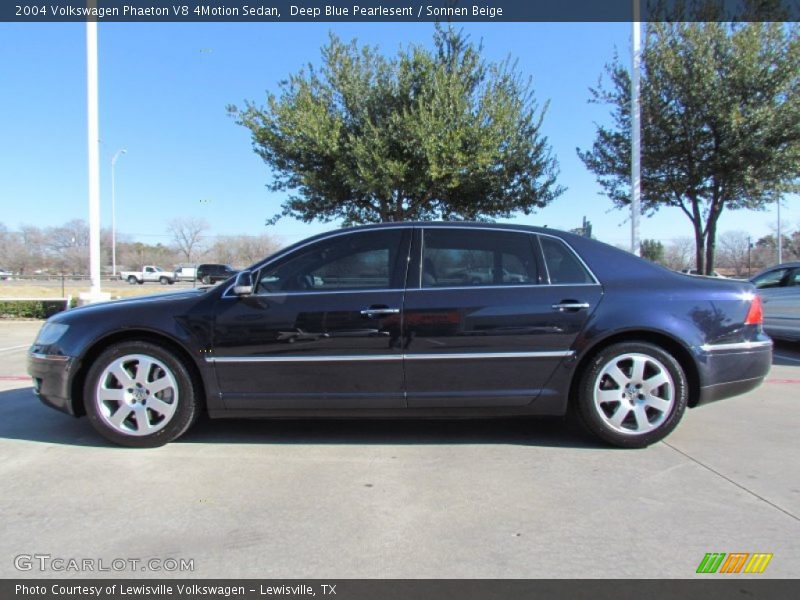 Deep Blue Pearlesent / Sonnen Beige 2004 Volkswagen Phaeton V8 4Motion Sedan