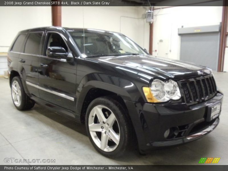 Black / Dark Slate Gray 2008 Jeep Grand Cherokee SRT8 4x4