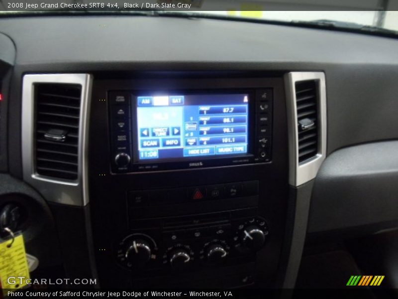 Black / Dark Slate Gray 2008 Jeep Grand Cherokee SRT8 4x4