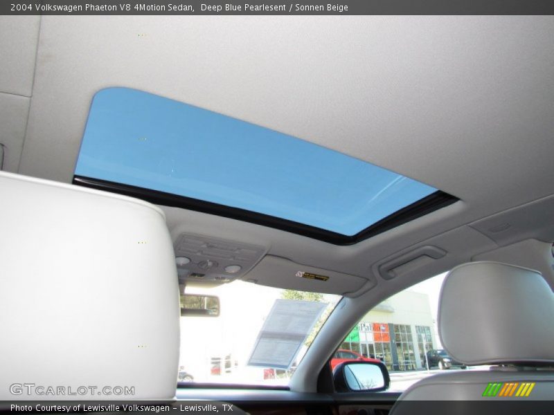 Sunroof of 2004 Phaeton V8 4Motion Sedan