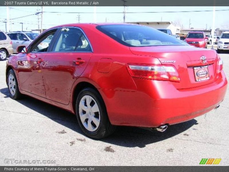 Barcelona Red Metallic / Ash 2007 Toyota Camry LE V6