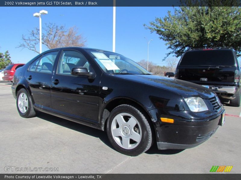 Black / Black 2002 Volkswagen Jetta GLS TDI Sedan
