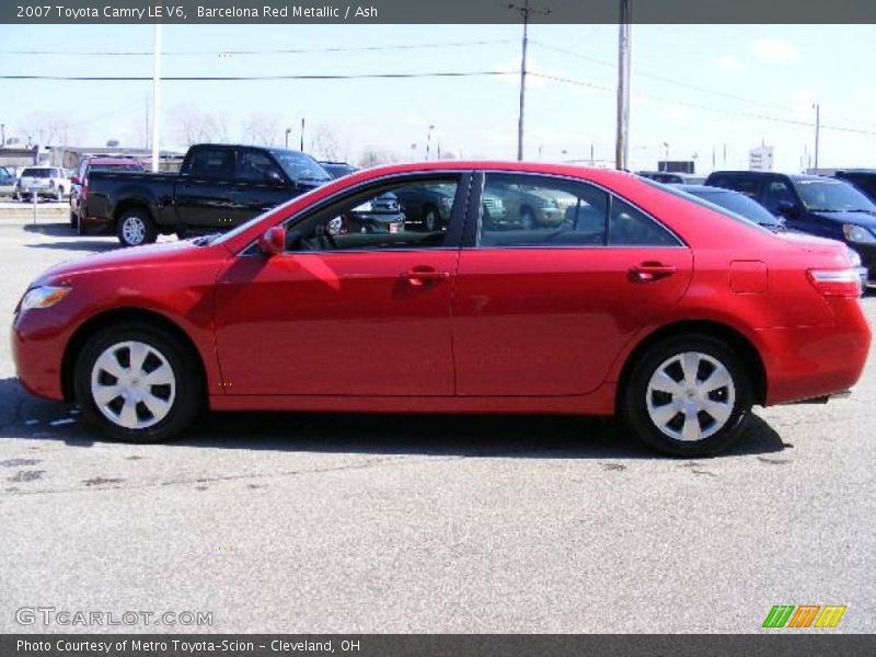 Barcelona Red Metallic / Ash 2007 Toyota Camry LE V6