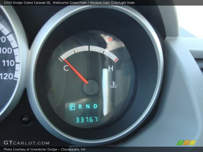 Melbourne Green Pearl / Medium Slate Gray/Light Shale 2009 Dodge Grand Caravan SE
