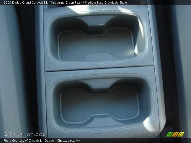 Melbourne Green Pearl / Medium Slate Gray/Light Shale 2009 Dodge Grand Caravan SE