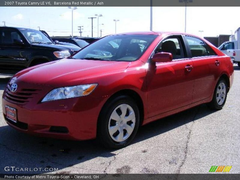 Barcelona Red Metallic / Ash 2007 Toyota Camry LE V6
