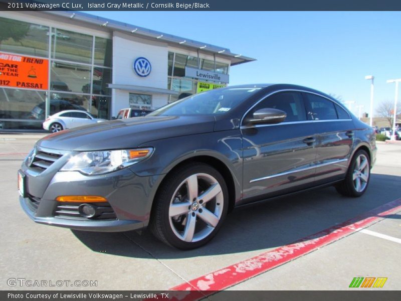 Island Gray Metallic / Cornsilk Beige/Black 2011 Volkswagen CC Lux