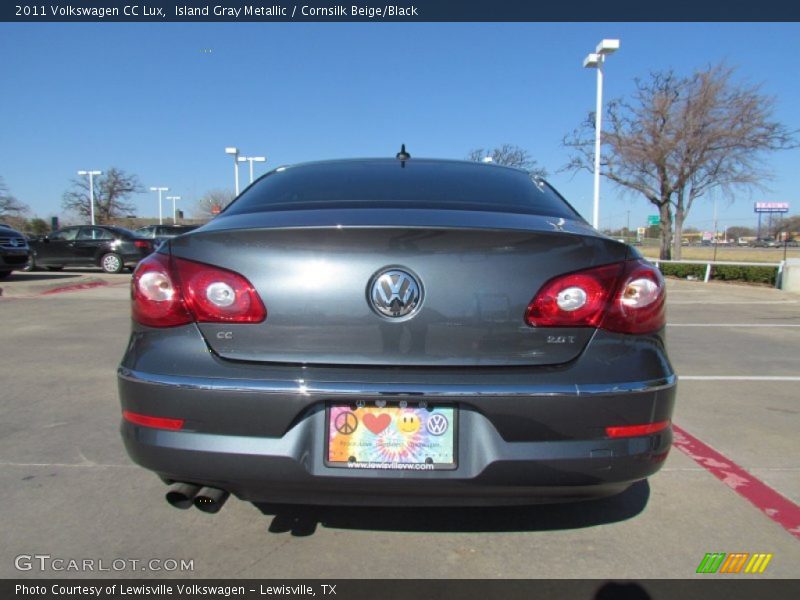 Island Gray Metallic / Cornsilk Beige/Black 2011 Volkswagen CC Lux