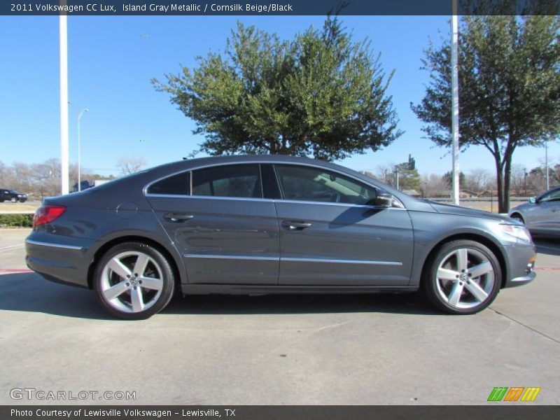 Island Gray Metallic / Cornsilk Beige/Black 2011 Volkswagen CC Lux