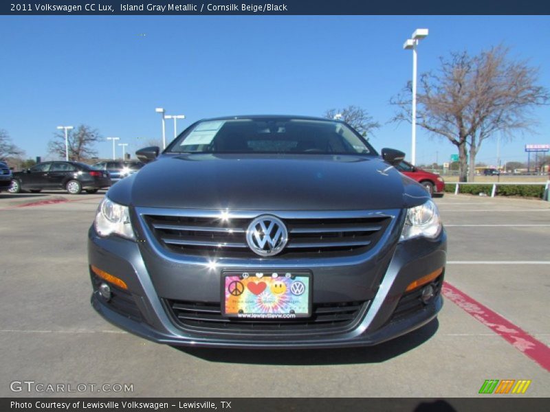 Island Gray Metallic / Cornsilk Beige/Black 2011 Volkswagen CC Lux