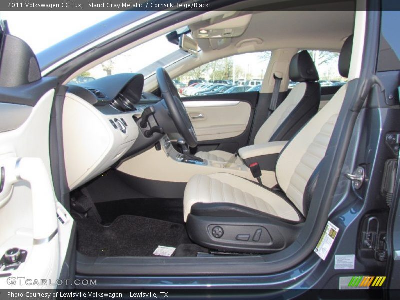  2011 CC Lux Cornsilk Beige/Black Interior