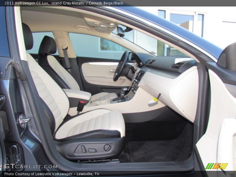  2011 CC Lux Cornsilk Beige/Black Interior