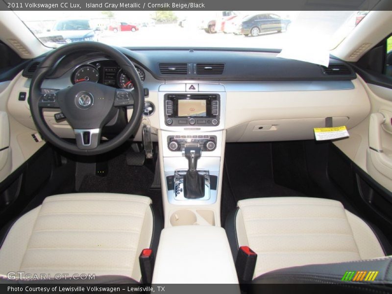 Island Gray Metallic / Cornsilk Beige/Black 2011 Volkswagen CC Lux