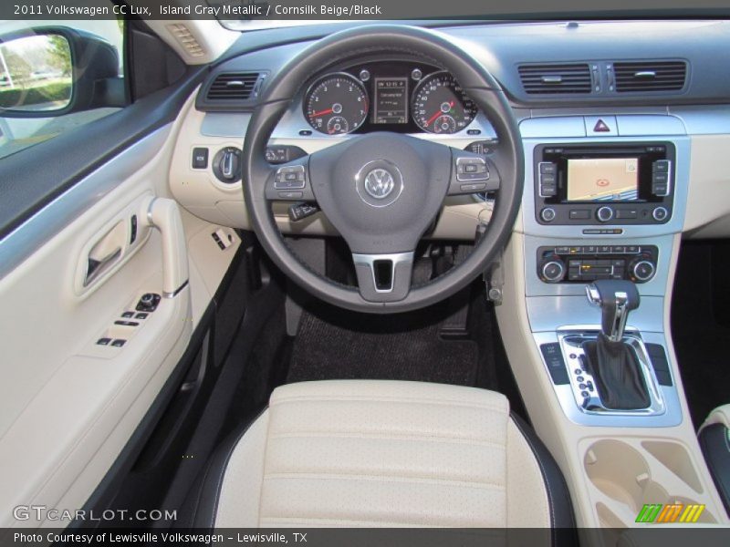 Island Gray Metallic / Cornsilk Beige/Black 2011 Volkswagen CC Lux