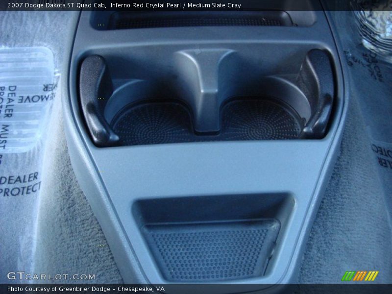 Inferno Red Crystal Pearl / Medium Slate Gray 2007 Dodge Dakota ST Quad Cab