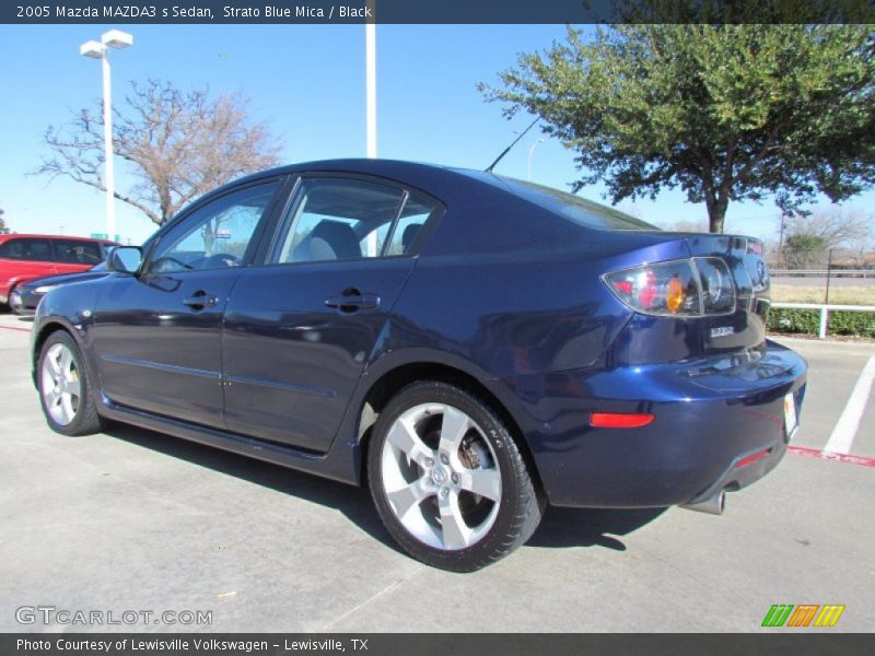 Strato Blue Mica / Black 2005 Mazda MAZDA3 s Sedan