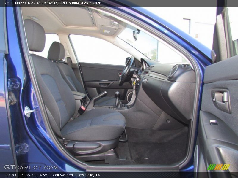 Strato Blue Mica / Black 2005 Mazda MAZDA3 s Sedan