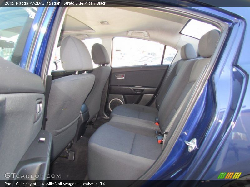 Strato Blue Mica / Black 2005 Mazda MAZDA3 s Sedan