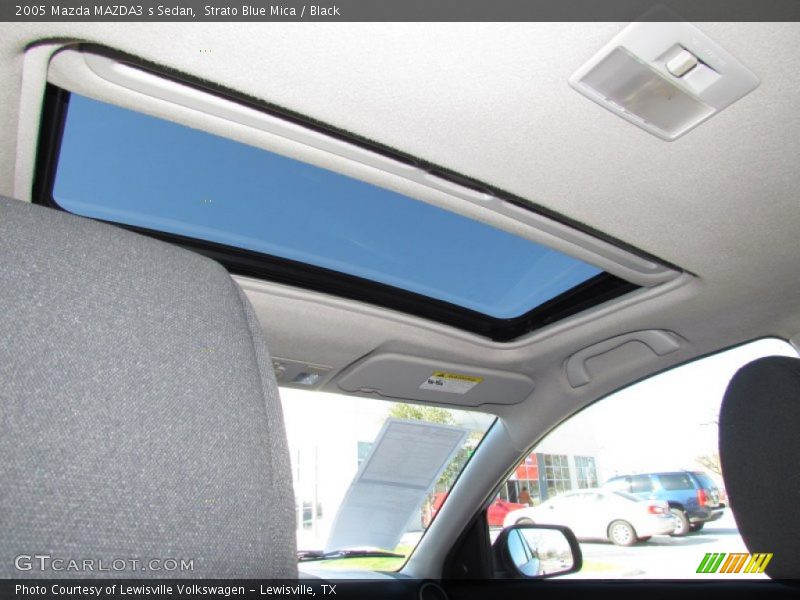 Strato Blue Mica / Black 2005 Mazda MAZDA3 s Sedan