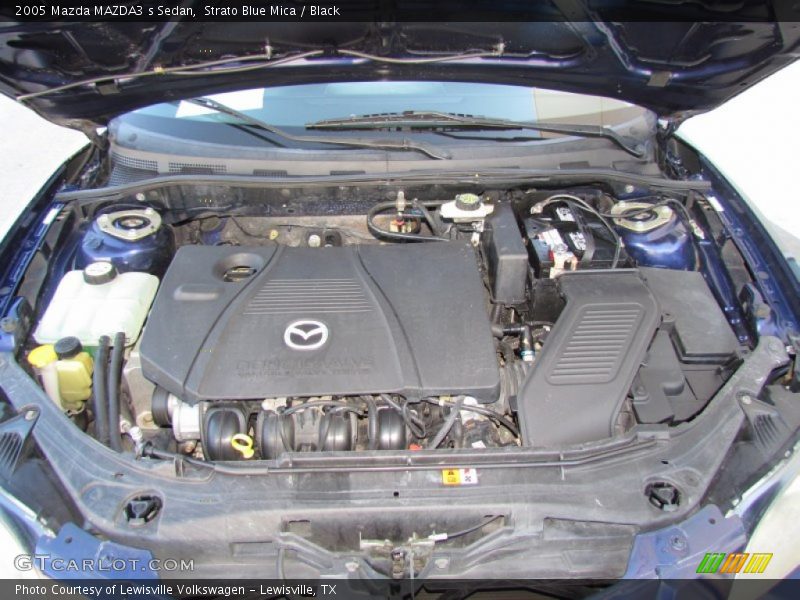 Strato Blue Mica / Black 2005 Mazda MAZDA3 s Sedan