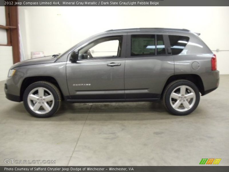 Mineral Gray Metallic / Dark Slate Gray/Light Pebble Beige 2012 Jeep Compass Limited 4x4
