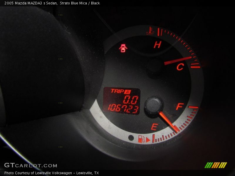 Strato Blue Mica / Black 2005 Mazda MAZDA3 s Sedan