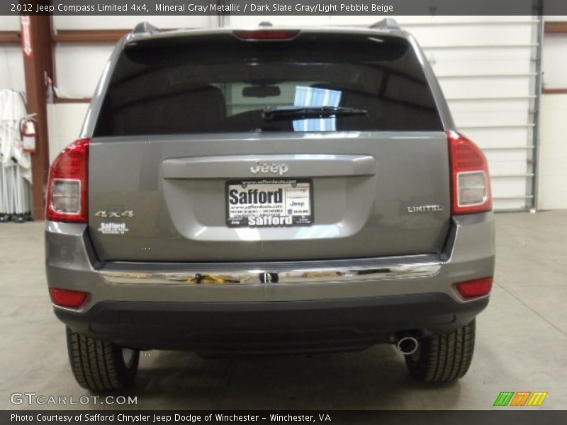 Mineral Gray Metallic / Dark Slate Gray/Light Pebble Beige 2012 Jeep Compass Limited 4x4