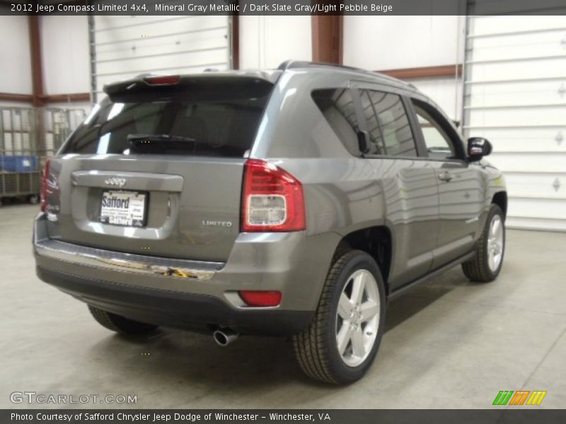 Mineral Gray Metallic / Dark Slate Gray/Light Pebble Beige 2012 Jeep Compass Limited 4x4
