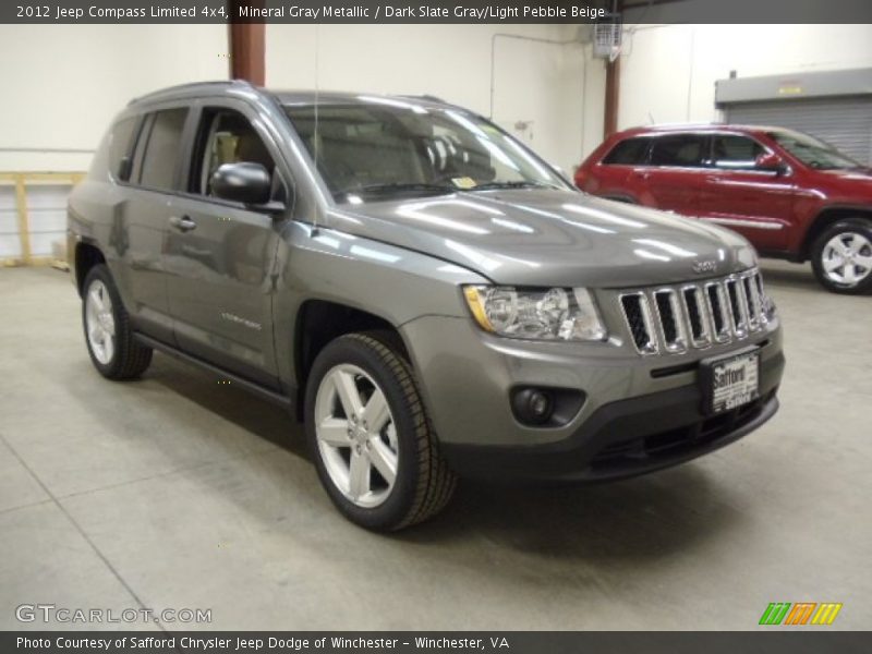 Mineral Gray Metallic / Dark Slate Gray/Light Pebble Beige 2012 Jeep Compass Limited 4x4