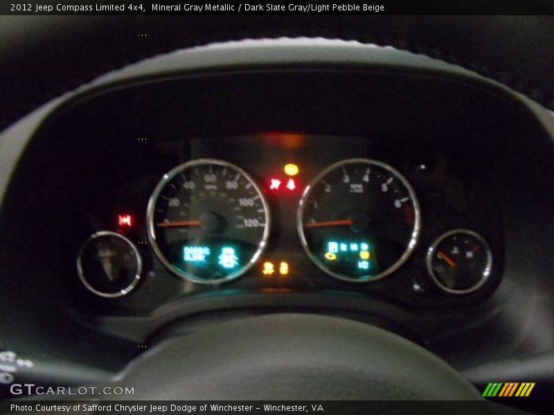 Mineral Gray Metallic / Dark Slate Gray/Light Pebble Beige 2012 Jeep Compass Limited 4x4