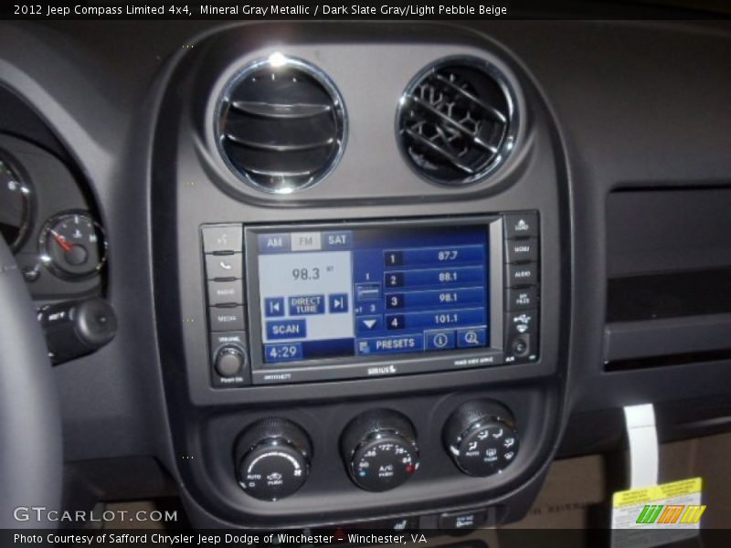 Mineral Gray Metallic / Dark Slate Gray/Light Pebble Beige 2012 Jeep Compass Limited 4x4