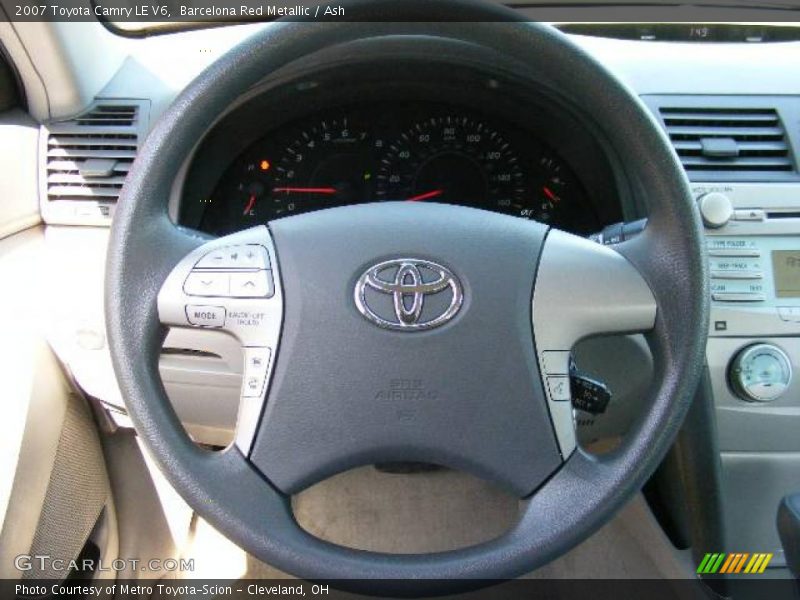 Barcelona Red Metallic / Ash 2007 Toyota Camry LE V6