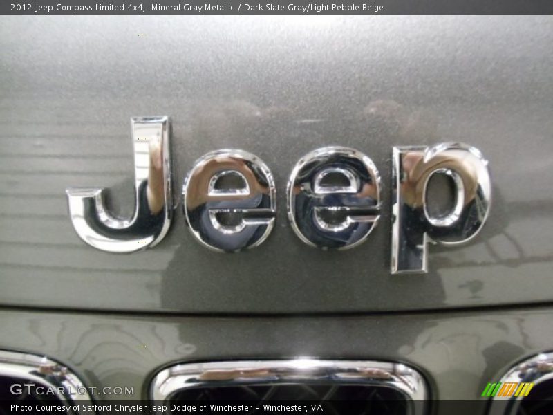 Mineral Gray Metallic / Dark Slate Gray/Light Pebble Beige 2012 Jeep Compass Limited 4x4