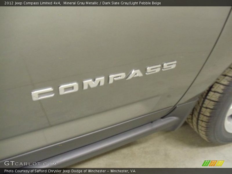 Mineral Gray Metallic / Dark Slate Gray/Light Pebble Beige 2012 Jeep Compass Limited 4x4